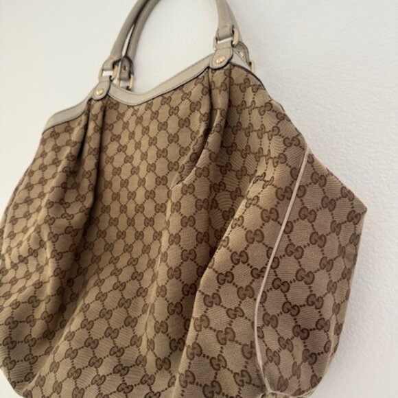 Gucci Sukey Tote GG Canvas Large - Classic Luxury Handbag - Picture 8 of 14